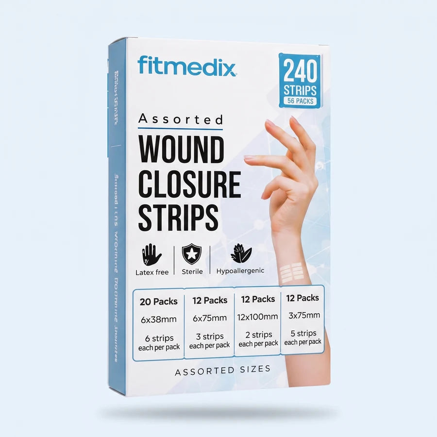 Wound Closure Strips 4 assorted sizes